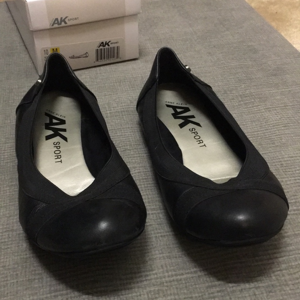 Anne Klein Sport Leather Ballet Flats 10